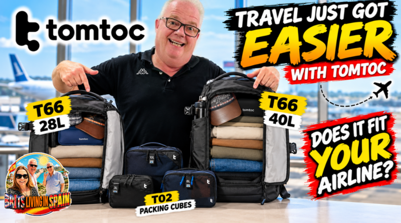 Travel Just Got Easier! ✈️ TOMTOC T66 40L & 28L Backpack box opening, review and Airline Size Guide